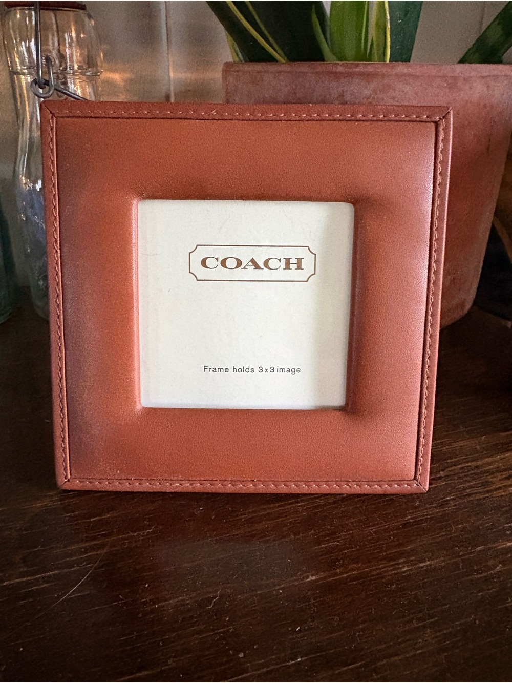 Coach Leather Photo Frame